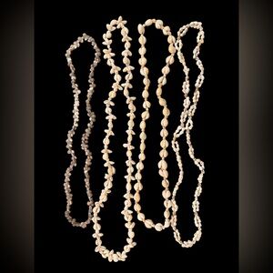 Puka Shells Necklaces Beach Jewelry Good Luck and Protection FOUR Strands